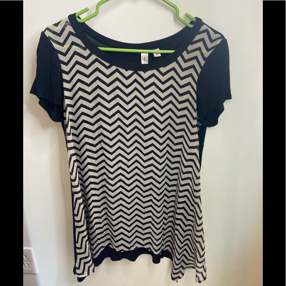 Chevron printed shirt